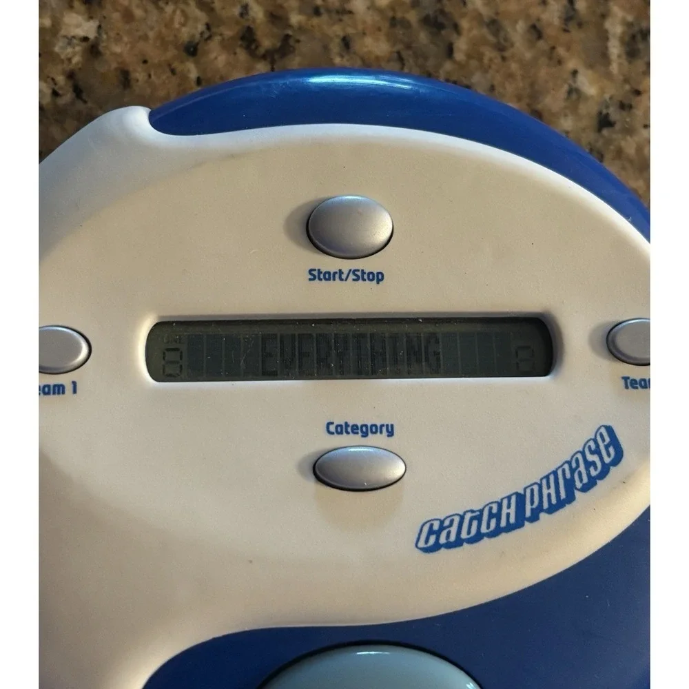 Catch Phrase Electronic Handheld Party Game Hasbro Classic Blue & White Tested